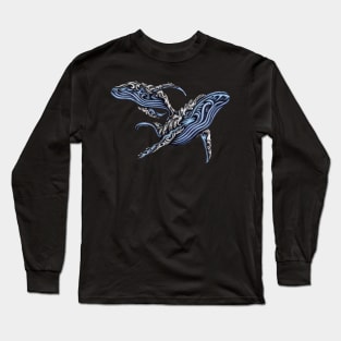 whales art Long Sleeve T-Shirt